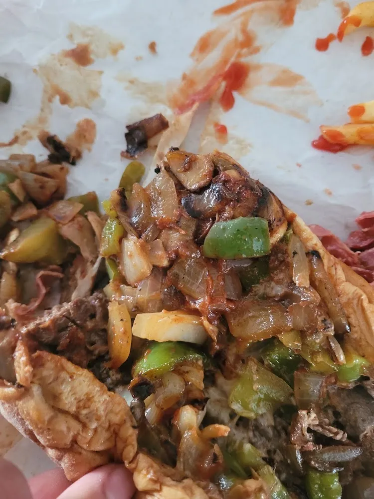 Homie Cheesesteak Hoagie with Peppers